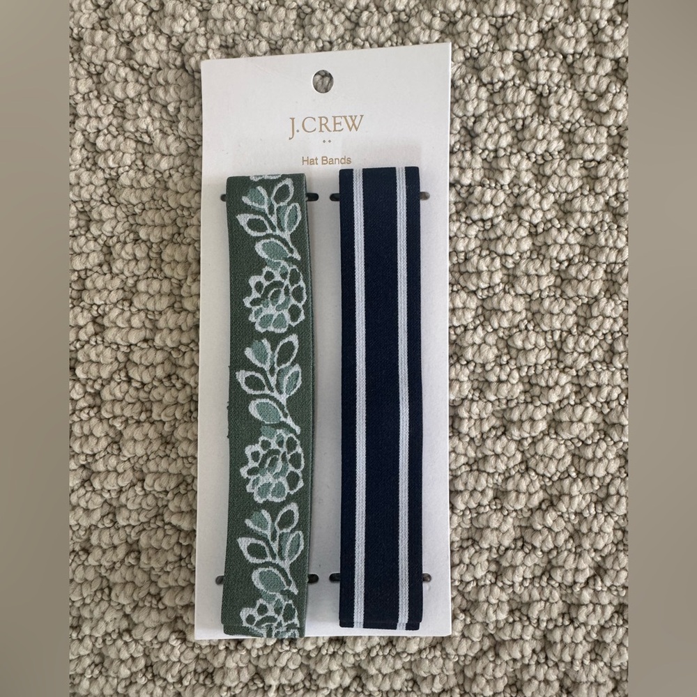 J. Crew Elastic Hat Bands (Pair)